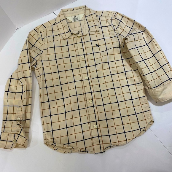 LIKE NEW H&M KIDS BUTTON DOWN SHIRT - Picture 1 of 8